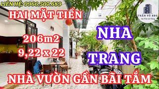 Nhà vườn gần bãi biển Nha Trang dành cho cô chú lớn tuổi đi tắm biển giá quá rẻ hai mặt tiền