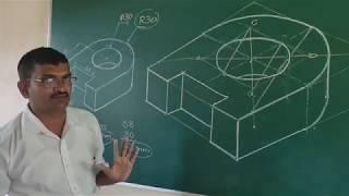 ITI 1ST YEAR | Engineering Drawing | Method of drawing isometric view of the given object