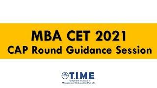 MBA CET 2021 CAP Round Process