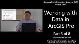 Working with Data in ArcGIS Pro (Part 3 of 8): File Geodatabase concepts - GIS Master Class #GIS