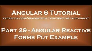 Angular reactive forms put example