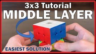 How to Solve the 3x3 Rubik's Cube - Second Layer / Middle Layer