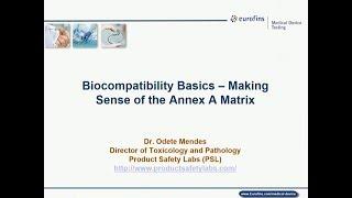 Biocompatibility Basics: Making sense of the Annex A Matrix