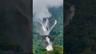 Great View of Indian Railway Escaping from DOODHSAGAR WATERFALLS | दुध सागर वाटरफाल्स | IY zone