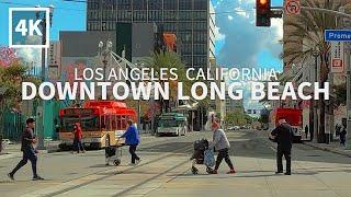 [4K] Driving Downtown Long Beach, Belmont Shore, Naples, Los Angeles, California, 4K UHD