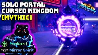 (MYTHIC Portal) Solo CURSED KINGDOM PORTAL with  BEAR KING in Anime Defenders ROBLOX 