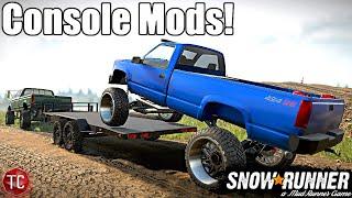SnowRunner: NEW CONSOLE MODS MUDDING ADVENTURE! Single Cab OBS Chevy SHOW TRUCK!!