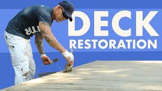 DECK RESTORATION Using Deck and Dock Stain