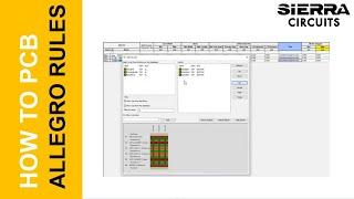 How to Set Up Design Rules in Allegro | Sierra Circuits