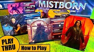 How to Play MISTBORN Deckbuilding Game - Game Summary and Solo Playthrough