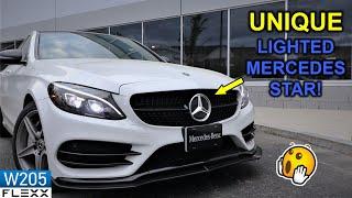 Installed UNIQUE lighted led star on 2015+ Mercedes C-Class W205