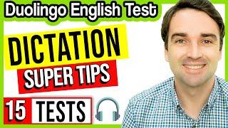 Dictation Tips and 15 Tests - Duolingo English Test Practice and Study Lesson