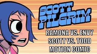 SCOTT PILGRIM Animated Motion Comic - Ramona & Scott Vs. Envy & Todd (Feat. Kae & Shingisa) [4K]