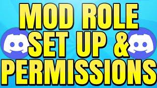 How to Make a Moderator Role on Discord (Mod Role Permissions & Set Up)