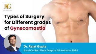 Types of Surgery for Different grades of Gynecomastia | Dr Rajat Gupta  ,  Plastic Surgeon