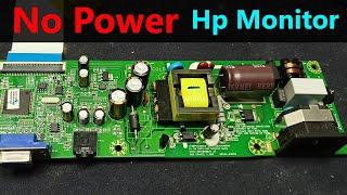 How to repair hp monitor power is not turning on || no power hp monitor