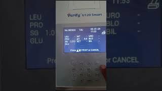 VERIFY U120 URINE ANALYZER CONNECTION LIS TEST