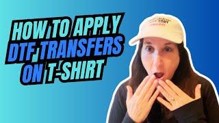 How To Apply DTF Transfer On To A Shirt #dtf #diy