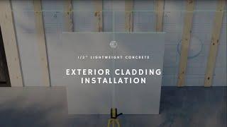 Lightweight Concrete Exterior Cladding Installation