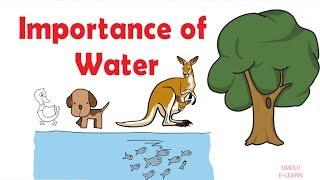 Importance of water on earth - Water conservation - save water - Simply E-learn kids