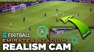 eFootball™ Realism Cam - Arsenal at The Emirates - Improves the way goals look! [4K]