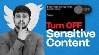 How To Turn Off Twitter Sensitive Content Setting | Unblock Potentially Sensitive Content on Twitter