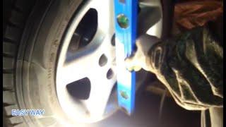 FRONT WHEEL ALIGNMENT, Caster Volkswagen T4.    فولكس واغن ضبط ميزان، ميزانية السيارة