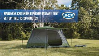 How to set up the Wanderer Criterion 8 Person Instant Tent