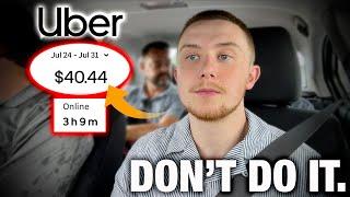 Why I Will NEVER do Uber Full Time