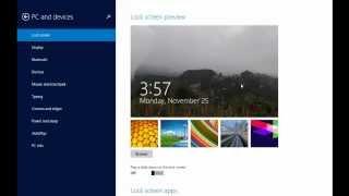 Complete Beginners Tutorial for Windows 8.1 : Part 2 - Change the background picture of Lock screen