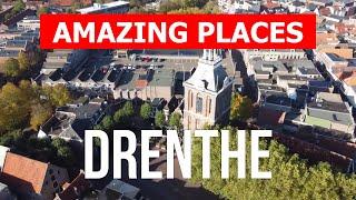 Travel to the province of Drenthe, Netherlands | Tourism, vacation, landscapes | Drone 4k video