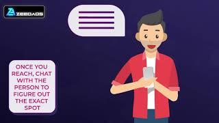 How to use Blind Meet App 2D Explainer Motion Graphics Video | Zeedads