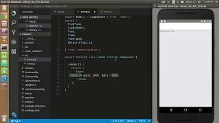 React-Native tutorial # 7  handle and display json data | FlatList