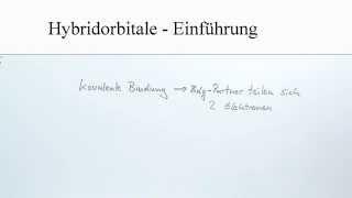 Chemie: Hybridorbitale | Chemie | Allgemeine und anorganische Chemie