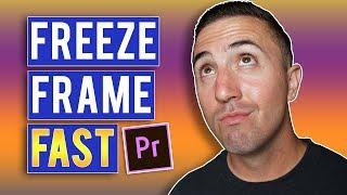 How To Make A Freeze Frame In Adobe Premiere Pro CC