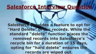 Interview Question 5 -- Hard delete scenario