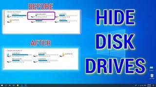 HIDE LOCAL DISK DRIVES FROM THIS PC | COOL WINDOWS 10 TIPS & TRICKS