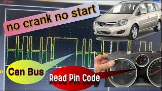 Opel Zafira B fault P1614 Wrong Security Code received Immobiliser no crank no start + Pin Code