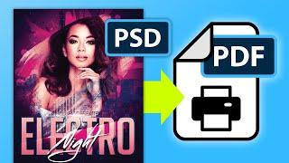 How To Export As PDF For Print In Photoshop 2022-2024