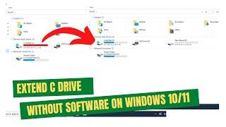 How to Extend C Drive in Windows 10 without Software