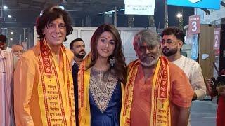 Hina Khan, Chunky Panday, Rahul Dev & Dibyendu Seek Siddhivinayak Temple Four Heir Show Griha Laxmi