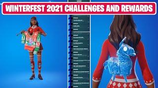 All Winterfest 2021 Challenges and Rewards! - Fortnite Chapter 3 Season 1