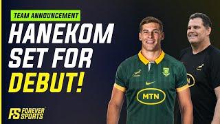 RASSIE ERASMUS FINALLY RELEASES CAMERON HANKEOM! | Springbok Team Announcement