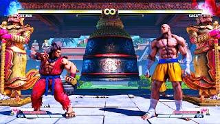 Akuma vs Sagat (Hardest) Street Fighter 5.
