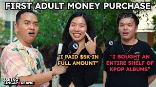 Asking Singaporeans: What Was Your First Adult Money Purchase? | Street Interview