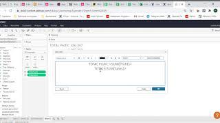 Tableau create Metric