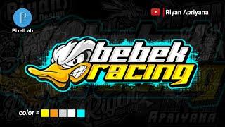 CARA MEMBUAT STIKER NAMA RACING DI APLIKASI PIXELLAB