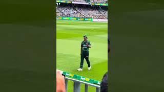 Naseem shah teasing cricket fans in stadium | Pakistan cricket team against Australia