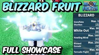 NEW Blizzard Fruit FULL SHOWCASE! | Blox Fruits Blizzard Fruit Full Showcase & Review