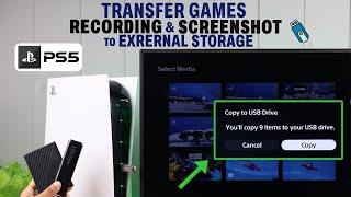 How to Transfer PS5 Gameplay Videos / Screenshot to USB Drive!